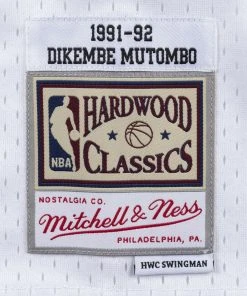 NBA Dikembe Mutombo Denver Nuggets Mitchell & Ness 1991-92 Authentic Jersey Rainbow