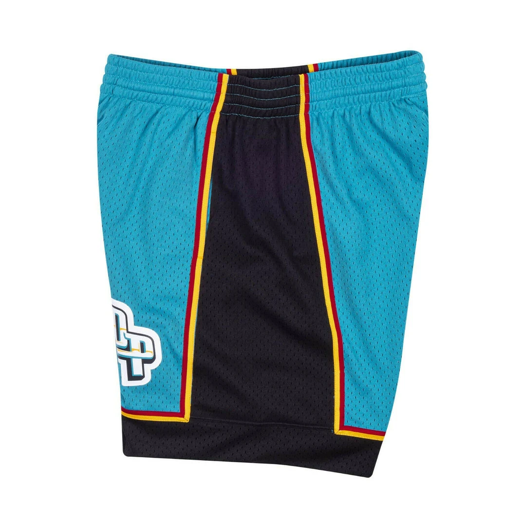 Detroit Pistons Mitchell & Ness NBA Authentic Swingman Men's Mesh Shorts Teal 2 Detroit Pistons Mitchell & Ness NBA Authentic Swingman Men's Mesh Shorts Teal