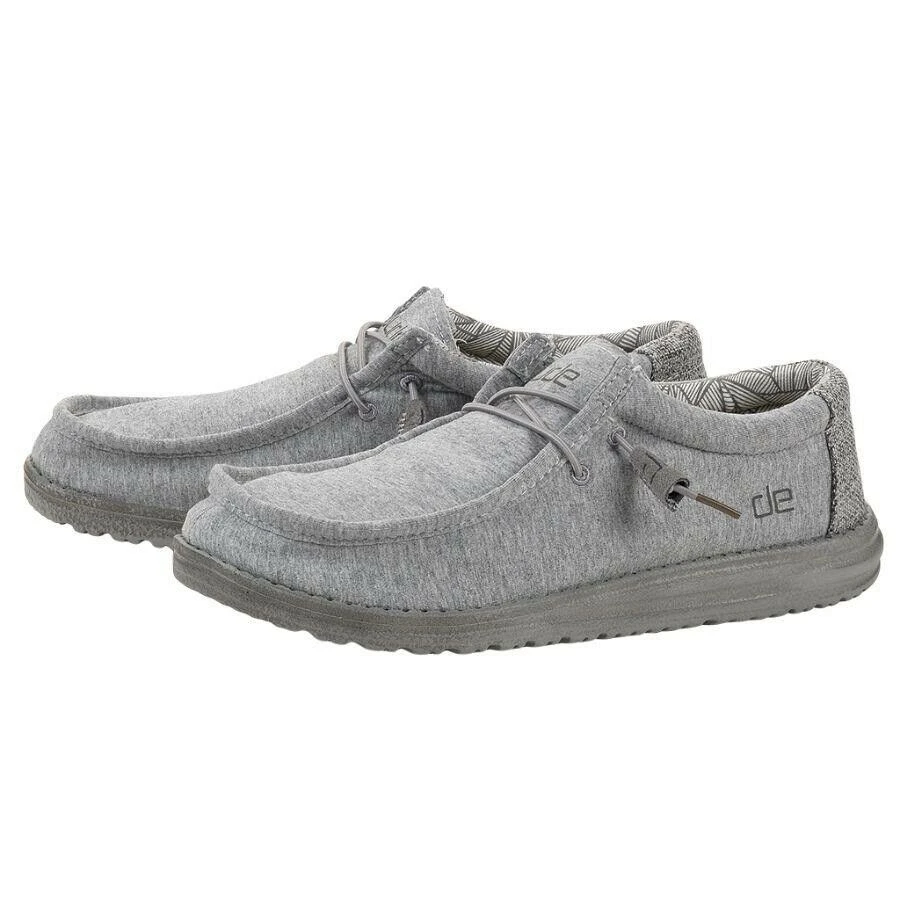 Hey Dude Wally Stretch Fleece Grey Men's Shoes Lightweight Slip On Casual Shoes Hey Dude Shoes 2 Hey Dude Wally Stretch Fleece Grey Men's Shoes Lightweight Slip On Casual Shoes Hey Dude Shoes
