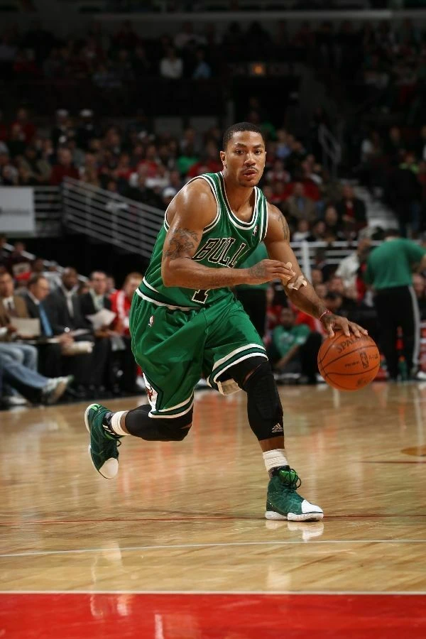 NBA Derrick Rose Chicago Bulls Mitchell & Ness Authentic St. Patrick's Day Jersey 5 NBA Derrick Rose Chicago Bulls Mitchell & Ness Authentic St. Patrick's Day Jersey