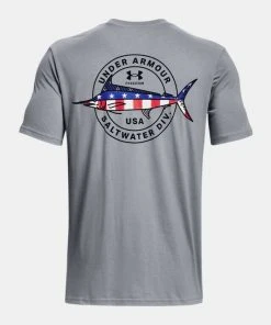 Under Armour Mens UA Freedom Marlin Short Sleeve Graphic T-Shirt SS Tee 1370305 9 Under Armour Mens UA Freedom Marlin Short Sleeve Graphic T-Shirt SS Tee 1370305