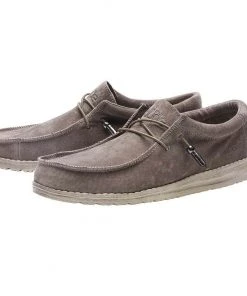 Hey Dude Shoes Hey Dude Wally Suede Tan Men's Shoes Comfortable Lightweight SlipOn Casual Shoes