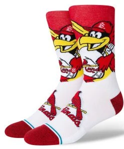 2022 St. Louis Cardinals Stance MLB Fredbird Mascot Socks Large Men's 9-13