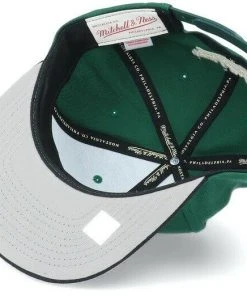 Milwaukee Bucks Mitchell & Ness NBA Snapback Hat 2Tone Flat Brim Adjustable Cap