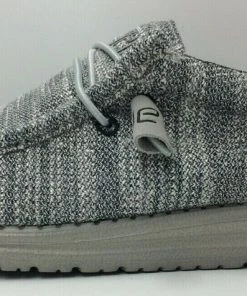 Hey Dude Wally Stretch Platinum Mix Men's Lightweight Slip On Casual Shoes Hey Dude Shoes 8 Hey Dude Wally Stretch Platinum Mix Men's Lightweight Slip On Casual Shoes Hey Dude Shoes