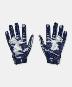 2022 Under Armour Boys UA F8 Youth Football Receivers Gloves Running Back Gloves