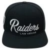 Las Vegas Raiders Pro Standard NFL Snapback Hat Flat Brim Adjustable Cap