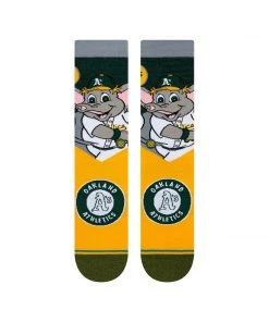 2022 Oakland Athletics A's Stance MLB Stomper Mascot Socks Large Men's 9-13