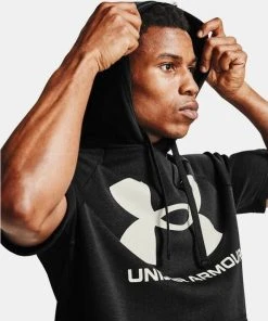 Under Armour Men's UA Rival Fleece Big Logo Short Sleeve Hoodie Sweatshirt Hood 11 Under Armour Men's UA Rival Fleece Big Logo Short Sleeve Hoodie Sweatshirt Hood