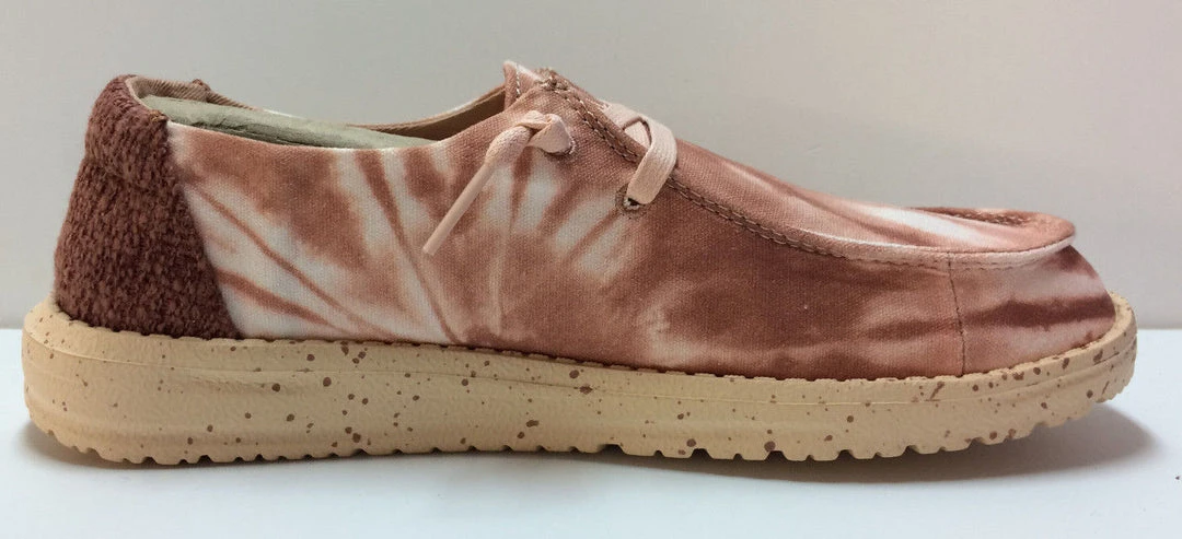 Hey Dude Shoes Hey Dude Wendy Tie Dye Rose Women's Comfortable Lightweight Slip On Casual Shoes 4 Hey Dude Shoes Hey Dude Wendy Tie Dye Rose Women's Comfortable Lightweight Slip On Casual Shoes