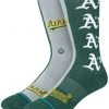 2022 Oakland Athletics A's Stance MLB Split Crew Baseball Socks Large Men's 9-13