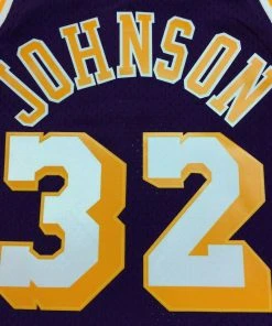Magic Johnson Los Angeles Lakers LA Mitchell & Ness NBA Authentic Jersey Earvin