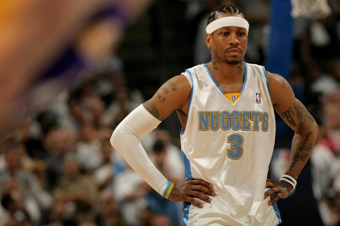 Allen Iverson Denver Nuggets Mitchell & Ness NBA 2006-2007 Authentic Jersey HWC 4 Allen Iverson Denver Nuggets Mitchell & Ness NBA 2006-2007 Authentic Jersey HWC