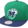 Dallas Mavericks Mitchell & Ness NBA Snapback Hat Hardwood Classic Cap Retro