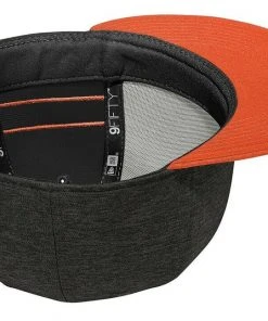 New Era 9FIFTY Shadow Heather Striped Flat Brim Snapback Hat Cap - Blank 950