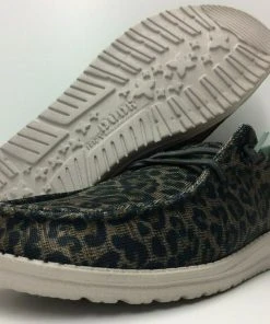 Hey Dude Shoes Hey Dude Wendy Sox Leo Brown Lightweight Casual Comfortable SlipOn Women's Shoes