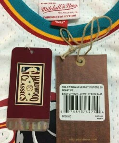 Grant Hill Detroit Pistons Mitchell & Ness NBA Authentic Jersey 1998-1999 White