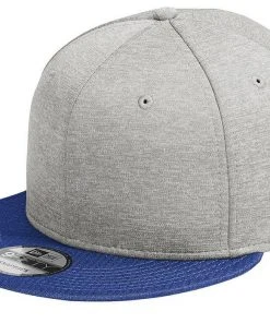 New Era 9FIFTY Shadow Heather Striped Flat Brim Snapback Hat Cap - Blank 950