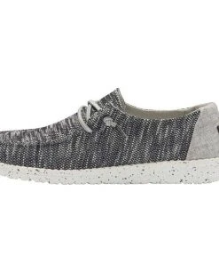 Hey Dude Wendy Sox Dark Grey Lightweight Casual Comfort Slip On Women's Shoes