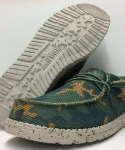 Hey Dude Wally Sox Jungle Camo Men's Lightweight Slip On Casual Comfort Shoes