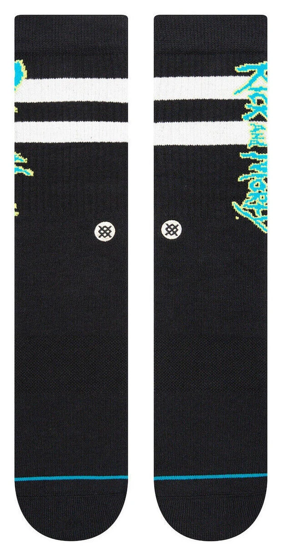 Stance X Rick And Morty Logo Cartoon Network Crew Socks Large Men's 9-13 2 Stance X Rick And Morty Logo Cartoon Network Crew Socks Large Men's 9-13