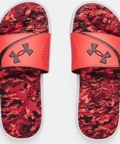 Under Armour Boy's UA Ignite VI Graphic Slides Sandals - Many Colors And Sizes