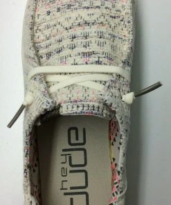 Hey Dude Wendy Rise Boho White Lightweight Casual Slip On Comfort Women's Shoes Hey Dude Shoes