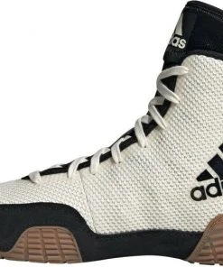 2021 Adidas Tech Fall 2.0 Men's White/Black Wrestling Shoes