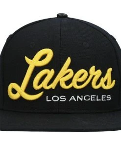 Los Angeles Lakers LA Pro Standard NBA Snapback Hat Flat Brim Adjustable Cap