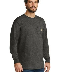 Carhartt Workwear Pocket Long Sleeve T-Shirt K126 Heavyweight Jersey Knit Tee