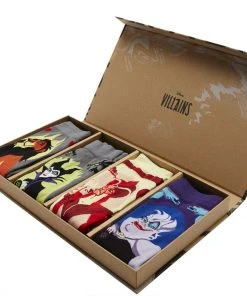 Stance X Disney Villains Box Set Scar Maleficent Jafar Ursula Crew Socks L Men's 6 Stance X Disney Villains Box Set Scar Maleficent Jafar Ursula Crew Socks L Men's