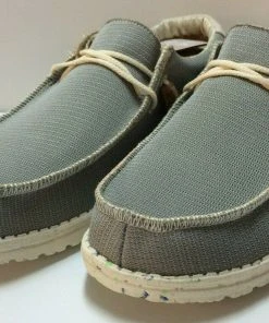 Hey Dude Wally Eco Sox Cobblestone Men's Shoe Lightweight Casual Slip On Shoes