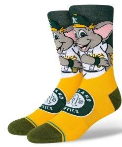 2022 Oakland Athletics A's Stance MLB Stomper Mascot Socks Large Men's 9-13