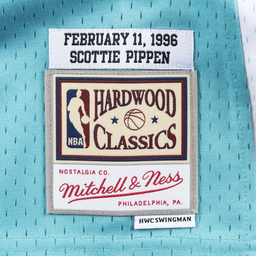 1996 NBA All-Star Game Scottie Pippen #30 Mitchell & Ness Teal Authentic Jersey 4 1996 NBA All-Star Game Scottie Pippen #30 Mitchell & Ness Teal Authentic Jersey