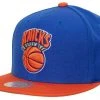 New York Knicks Mitchell & Ness NBA Snapback Hat 2Tone Hardwood Classics Cap