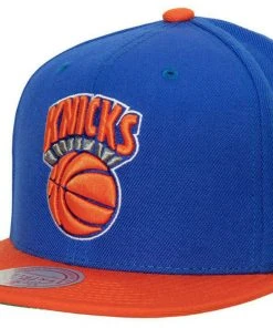 New York Knicks Mitchell & Ness NBA Snapback Hat 2Tone Hardwood Classics Cap