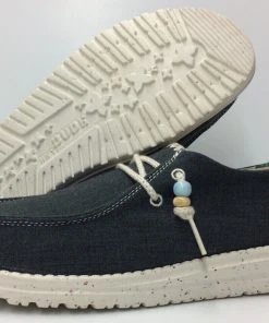 Hey Dude Wendy Natural Carbon Women's Lightweight Comfortable Shoes Slip On