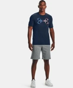 Under Armour Mens UA Freedom Hook Logo Short Sleeve Graphic T-Shirt SS Tee