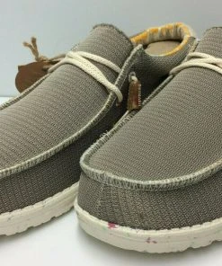 Hey Dude Wally Eco Sox Desert Brown Men's Shoe Lightweight Casual Slip On Shoes