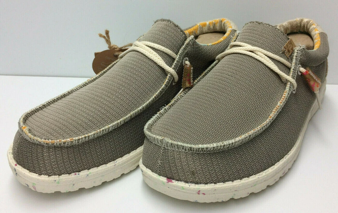 Hey Dude Wally Eco Sox Desert Brown Men's Shoe Lightweight Casual Slip On Shoes 2 Hey Dude Wally Eco Sox Desert Brown Men's Shoe Lightweight Casual Slip On Shoes