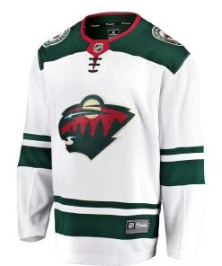 Fanatics 2022 Minnesota Wild Fantics NHL Authentic Breakaway Hockey Jersey Men Away White