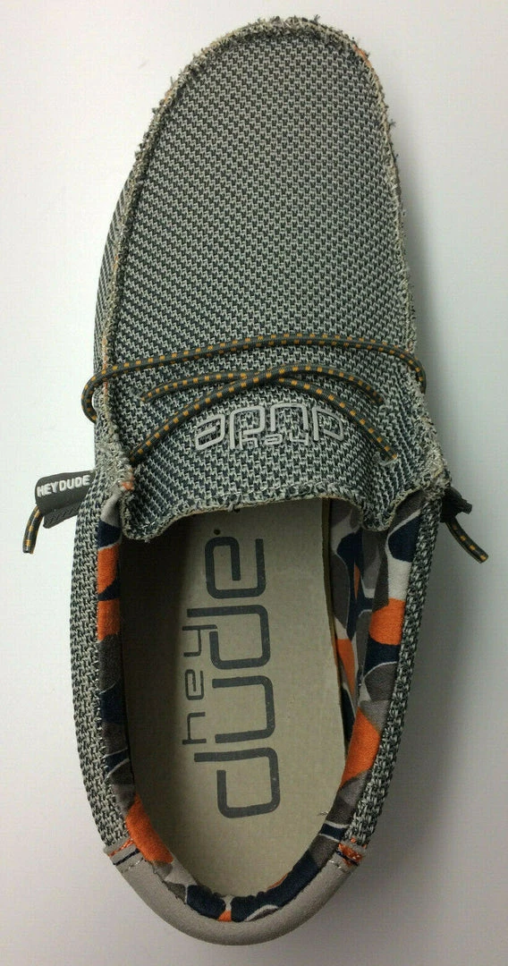 Hey Dude Wally Sox Asphalt Men's Casual Comfortable Lightweight Slip On Shoes 6 Hey Dude Wally Sox Asphalt Men's Casual Comfortable Lightweight Slip On Shoes