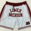 Headgear Classics NBA Kobe Bryant Lower Merion High School #33 Authentic Embroidered Basketball Shorts