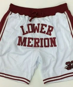 Headgear Classics NBA Kobe Bryant Lower Merion High School #33 Authentic Embroidered Basketball Shorts