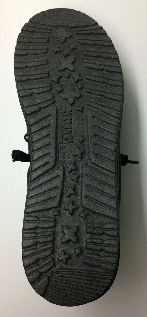 Hey Dude Wally Sox Micro Total Black Lightweight Slip On Casual Men's Shoes 5 Hey Dude Wally Sox Micro Total Black Lightweight Slip On Casual Men's Shoes