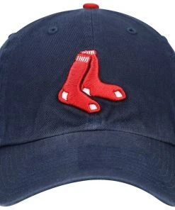 ’47 Boston Red Sox '47 Brand MLB Clean Up Adjustable Strapback Hat Dad Cap Stockings