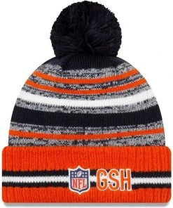 2021 Chicago Bears B New Era Knit Hat On Field Sideline Beanie Stocking Cap NFL