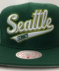Seattle SuperSonics Mitchell & Ness NBA Snapback Hat XL Logo HWC Cap Sonics