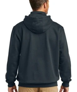 Carhartt Mens Rain Defender Paxton Heavyweight Zip Mock Hooded Sweatshirt Hoodie