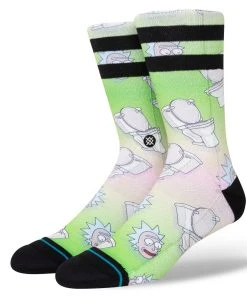 Stance X Rick And Morty The Old Man And The Seat Socks Large Men's 9-13